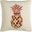 Pure Pineapple Pillow In White and Red