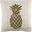Pure Pineapple Pillow In Gold and White