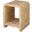 Putnam Burl Wood Waterfall Edge 2 Tier Side Table