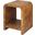 Putnam Dark Burl Wood Waterfall Edge 2 Tier Side Table
