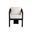 Pylos Dining Armchair In Black and Louis Cream