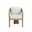 Pylos Dining Armchair In Natural and Louis Cream