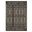 Qorza Tribal Power-Loomed Indoor/Outdoor Area Rug In Black and Ivory