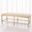 Quad Pod Bench With Muslin Cushion In Gold Leaf