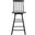 Quai Swivel Counter Stool in Black