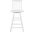 Quai Swivel Counter Stool in White