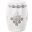 Quatrefoil White Garden Stool ACS4535A