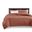 Quebec 3 Piece Reversible Quilt Set In Clay Red