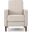 Quest Fabric Recliner with Button Tufted Back and Square Arm In Beige