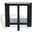 Quigley Square Wood Accent Table In Black