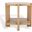 Quigley Square Wood Accent Table In Weathered Grey