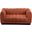 Quinn Chenille Fabric 2 Seater Modular Sofa with Arm Support In Cognac