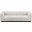 Quinn Chenille Fabric 3 Seater Modular Sofa with Arm Support In Cream