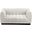 Quinn Chenille Fabric 2 Seater Modular Sofa with Arm Support In Cream