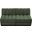 Quinn Chenille Fabric 2 Seater Modular Sofa In Green
