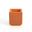 Radius Edge Leather Pencil Cup In Orange