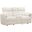 Radius Power Glider Reclining Console Loveseat In Off White