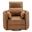 Radius Power Swivel Glider Recliner In Vintage Caramel