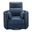 Radius Power Swivel Glider Recliner In Vintage Navy