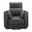 Radius Power Swivel Glider Recliner In Vintage Slate