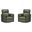 Radius Swivel Power Glider Recliner Set of 2 In Lyric Sage
