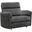 Radius XL Extra Wide Power Glider Recliner In Dark Grey