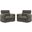Radius Xl Extra Wide Power Glider Recliner Set of 2 In Krypton