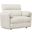 Radius Xl Mega Ivory Extra Wide Power Glider Recliner In Off White