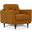Radwan Camel Leather Accent Chair