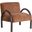 Rae Fabric Accent Chair In Logan Brown