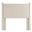 Rael Performance Velvet Twin Headboard In Alabaster