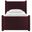 Rael Performance Velvet Twin Platform Bed In Mulberry