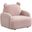 Raelynn 25.5 Inch Teddy Velvet Bear Shaped Kids Armchair In Pink