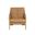 Rafferty Lounge Chair In Rustic Oak and Ludlow Sesame