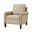 Raimund Genuine Leather Armchair In Beige