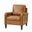 Raimund Genuine Leather Armchair In Camel