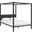 Raina Brown and Gray Queen Canopy Bed Frame