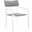 Raleigh Stackable Outdoor Patio Aluminum Dining Arm Chair In White and Gray