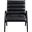 Randal Vegan Leather Upholstered Accent Chair In Black