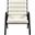 Randal Vegan Leather Upholstered Accent Chair In Cream and Black