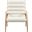 Randal Vegan Leather Upholstered Accent Chair In Cream and Natural