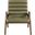 Randal Vegan Leather Upholstered Accent Chair In Olive and Brown Walnut