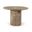 Rapallo 43 Inch Concrete Indoor and Outdoor Dining Table In Beige
