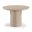 Rapallo 43 Inch Concrete Indoor and Outdoor Dining Table In Travertine