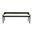 Rasmus Faux Leather Wood Dining Bench In Cream and Black