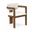 Ravina Vegan Leather and Linen Textured Fabric Upholstered Dining Chair Set of 2 In Beige