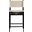 Rawlins Vegan Leather Upholstered Counter Stool In Beige and Black