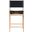 Rawlins Vegan Leather Upholstered Counter Stool In Black and Natural