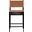 Rawlins Vegan Leather Upholstered Counter Stool In Cognac and Black