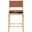 Rawlins Vegan Leather Upholstered Counter Stool In Cognac and Natural